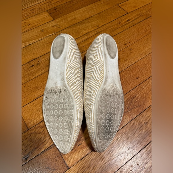 Kelly And Katie Womens Knit Pointed/Almond Toe Slip On Flats Beige Size 9.5M - Picture 4 of 7